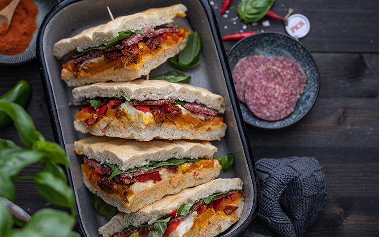Salami-Sandwich – but make it fancy!